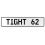 TIGHT 62  - White Aluminum Street Sign Mancave Euro Plate Name Door Sign Wall