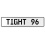 TIGHT 96  - White Aluminum Street Sign Mancave Euro Plate Name Door Sign Wall