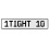 1TIGHT 10  - White Aluminum Street Sign Mancave Euro Plate Name Door Sign Wall