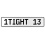 1TIGHT 13  - White Aluminum Street Sign Mancave Euro Plate Name Door Sign Wall