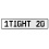 1TIGHT 20  - White Aluminum Street Sign Mancave Euro Plate Name Door Sign Wall