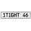 1TIGHT 46  - White Aluminum Street Sign Mancave Euro Plate Name Door Sign Wall