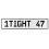 1TIGHT 47  - White Aluminum Street Sign Mancave Euro Plate Name Door Sign Wall