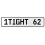 1TIGHT 62  - White Aluminum Street Sign Mancave Euro Plate Name Door Sign Wall