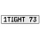1TIGHT 73  - White Aluminum Street Sign Mancave Euro Plate Name Door Sign Wall
