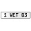1 WET 03  - White Aluminum Street Sign Mancave Euro Plate Name Door Sign Wall
