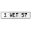 1 WET 57  - White Aluminum Street Sign Mancave Euro Plate Name Door Sign Wall
