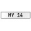 MY 14  - White Aluminum Street Sign Mancave Euro Plate Name Door Sign Wall Art