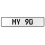 MY 90  - White Aluminum Street Sign Mancave Euro Plate Name Door Sign Wall Art
