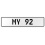 MY 92  - White Aluminum Street Sign Mancave Euro Plate Name Door Sign Wall Art
