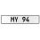 MY 94  - White Aluminum Street Sign Mancave Euro Plate Name Door Sign Wall Art