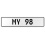 MY 98  - White Aluminum Street Sign Mancave Euro Plate Name Door Sign Wall Art
