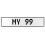 MY 99  - White Aluminum Street Sign Mancave Euro Plate Name Door Sign Wall Art
