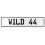 WILD 44  - White Aluminum Street Sign Mancave Euro Plate Name Door Sign Wall