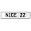 NICE 22  - White Aluminum Street Sign Mancave Euro Plate Name Door Sign Wall