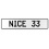 NICE 33  - White Aluminum Street Sign Mancave Euro Plate Name Door Sign Wall
