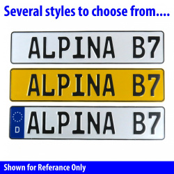 1 NICE 19  - White Aluminum Street Sign Mancave Euro Plate Name Door Sign Wall