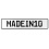 MADEIN10  - White Aluminum Street Sign Mancave Euro Plate Name Door Sign Wall