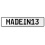 MADEIN13  - White Aluminum Street Sign Mancave Euro Plate Name Door Sign Wall