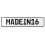 MADEIN16  - White Aluminum Street Sign Mancave Euro Plate Name Door Sign Wall