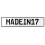 MADEIN17  - White Aluminum Street Sign Mancave Euro Plate Name Door Sign Wall