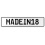 MADEIN18  - White Aluminum Street Sign Mancave Euro Plate Name Door Sign Wall