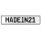 MADEIN21  - White Aluminum Street Sign Mancave Euro Plate Name Door Sign Wall