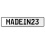 MADEIN23  - White Aluminum Street Sign Mancave Euro Plate Name Door Sign Wall