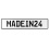 MADEIN24  - White Aluminum Street Sign Mancave Euro Plate Name Door Sign Wall