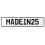 MADEIN25  - White Aluminum Street Sign Mancave Euro Plate Name Door Sign Wall