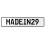 MADEIN29  - White Aluminum Street Sign Mancave Euro Plate Name Door Sign Wall