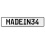 MADEIN34  - White Aluminum Street Sign Mancave Euro Plate Name Door Sign Wall