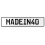 MADEIN40  - White Aluminum Street Sign Mancave Euro Plate Name Door Sign Wall