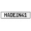 MADEIN41  - White Aluminum Street Sign Mancave Euro Plate Name Door Sign Wall