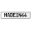 MADEIN44  - White Aluminum Street Sign Mancave Euro Plate Name Door Sign Wall