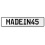 MADEIN45  - White Aluminum Street Sign Mancave Euro Plate Name Door Sign Wall