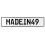 MADEIN49  - White Aluminum Street Sign Mancave Euro Plate Name Door Sign Wall