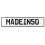 MADEIN50  - White Aluminum Street Sign Mancave Euro Plate Name Door Sign Wall