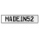 MADEIN52  - White Aluminum Street Sign Mancave Euro Plate Name Door Sign Wall
