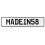 MADEIN58  - White Aluminum Street Sign Mancave Euro Plate Name Door Sign Wall