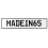 MADEIN65  - White Aluminum Street Sign Mancave Euro Plate Name Door Sign Wall