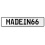 MADEIN66  - White Aluminum Street Sign Mancave Euro Plate Name Door Sign Wall