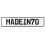 MADEIN70  - White Aluminum Street Sign Mancave Euro Plate Name Door Sign Wall