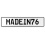 MADEIN76  - White Aluminum Street Sign Mancave Euro Plate Name Door Sign Wall