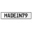 MADEIN79  - White Aluminum Street Sign Mancave Euro Plate Name Door Sign Wall