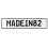 MADEIN82  - White Aluminum Street Sign Mancave Euro Plate Name Door Sign Wall
