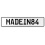 MADEIN84  - White Aluminum Street Sign Mancave Euro Plate Name Door Sign Wall