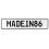 MADEIN86  - White Aluminum Street Sign Mancave Euro Plate Name Door Sign Wall