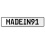 MADEIN91  - White Aluminum Street Sign Mancave Euro Plate Name Door Sign Wall