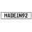 MADEIN92  - White Aluminum Street Sign Mancave Euro Plate Name Door Sign Wall